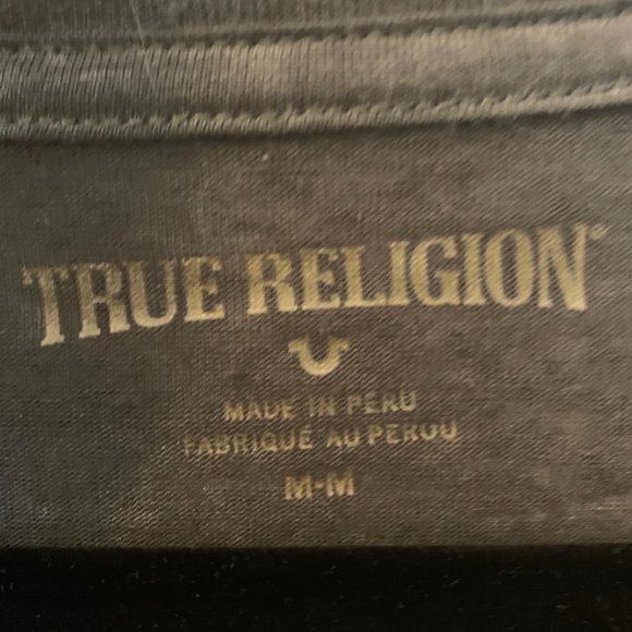 Short Sleeve V Neck True Religion - Picture 3 of 3
